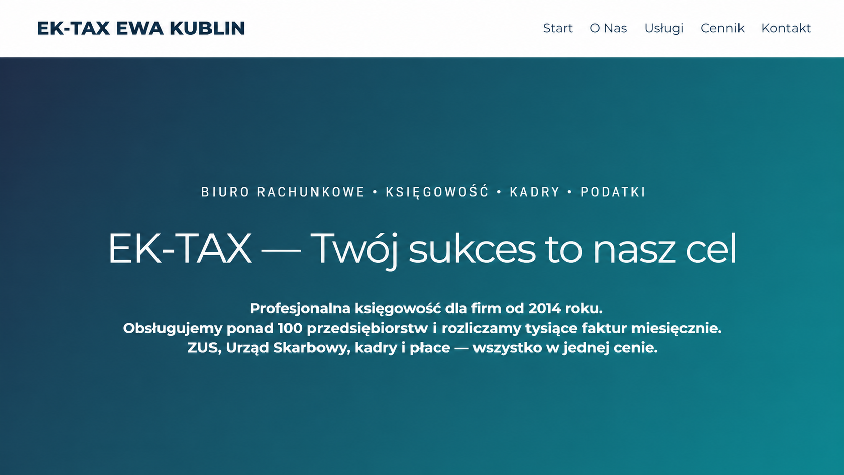 EK-TAX — screenshot realizacji